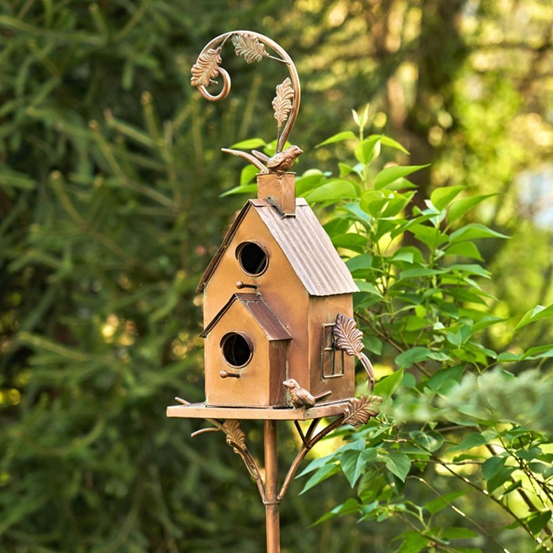 🐦Décoration de Nichoir de Jardin en Métal Créatif