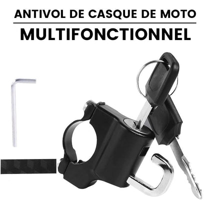 Antivol multifonctionnel pour casque de moto