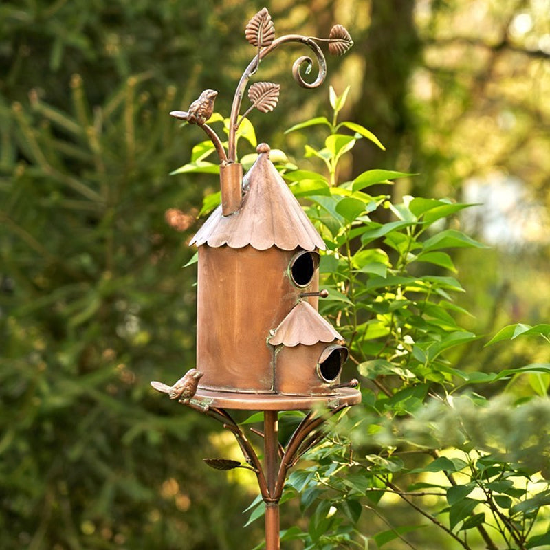 🐦Décoration de Nichoir de Jardin en Métal Créatif