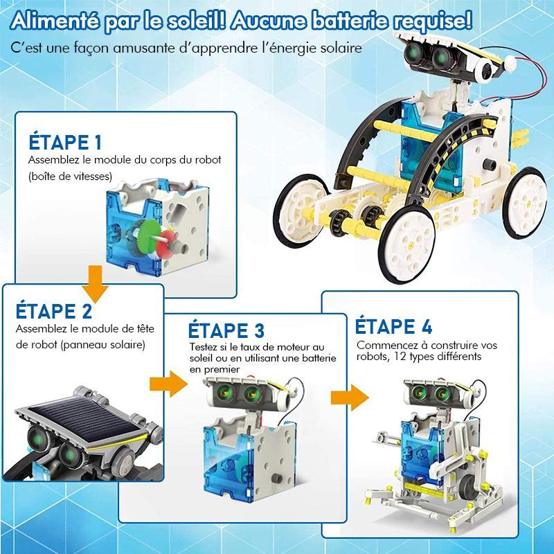 13 en 1 Kit de Robot Solaire Éducatif