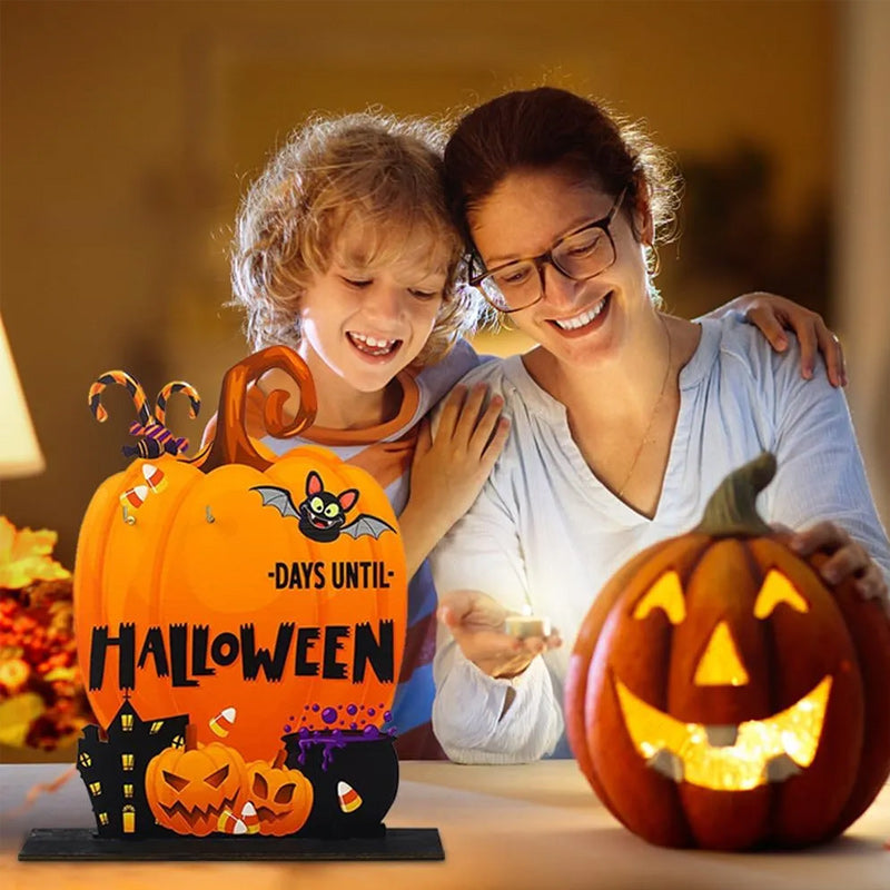 Calendrier de l'Avent Halloween en bois