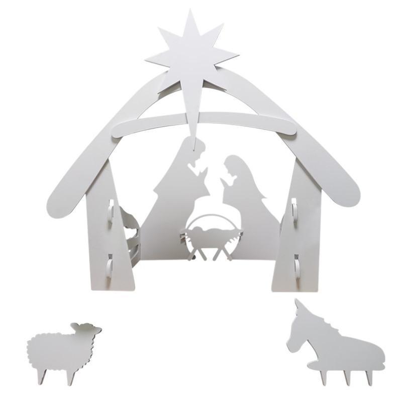 (🎄Promotion de Noël anticipée à 50% off) Décoration de Cour de Scène de Crèche de Noël