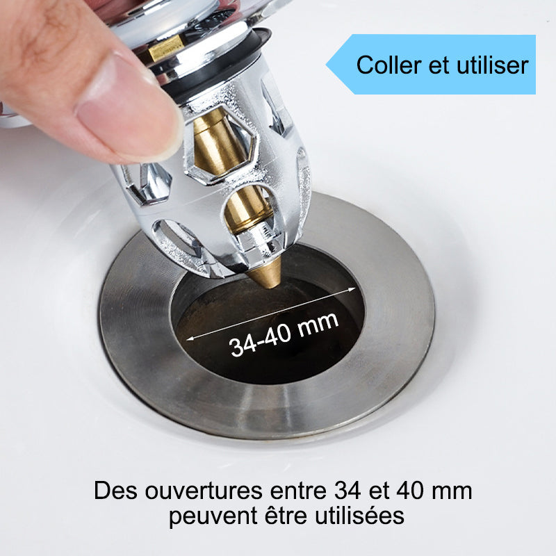 Bouchon universel de fuite de tête d'eau de lavabo