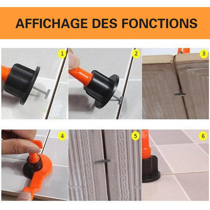 (50 pièces) Kit de Niveleur de Carrelage