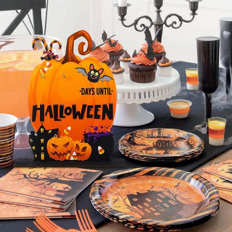 Calendrier de l'Avent Halloween en bois