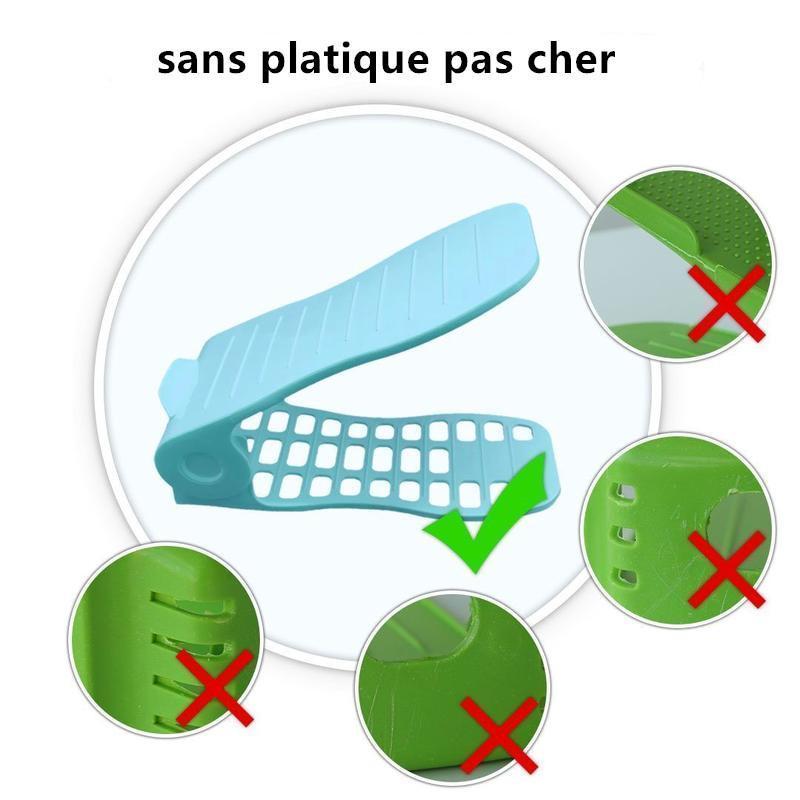 2-Pièces Réglable à Chaussures,Rangement Chaussure