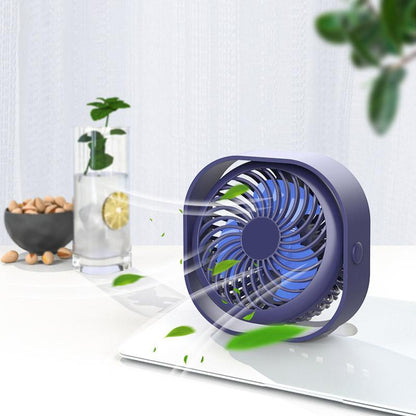 Mini Ventilateur de Chargement USB Carré