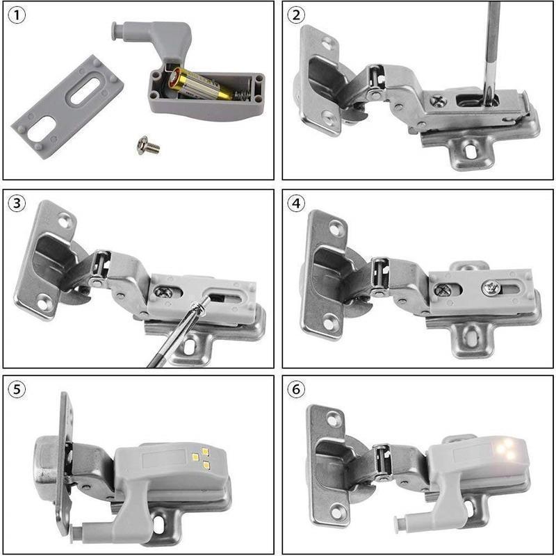 LED Lumière de Charnières pour Armoire (10 pièces)