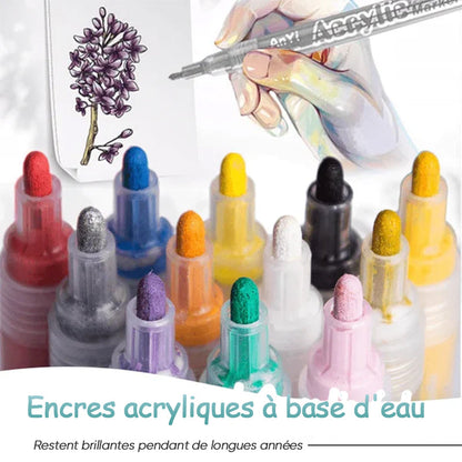 Marqueurs pour peinture acrylique à haute pigmentation