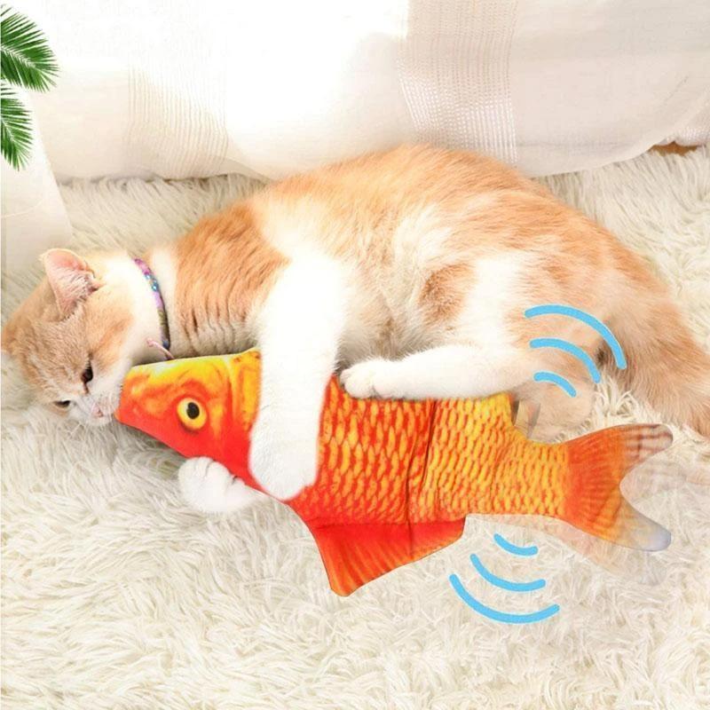 Jouet de Simulation de Poisson pour Chat Charge USB