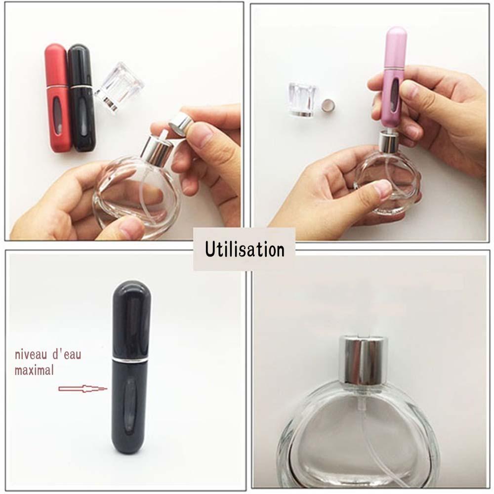 2* Mini Bouteille De Parfum Portable Rechargeable