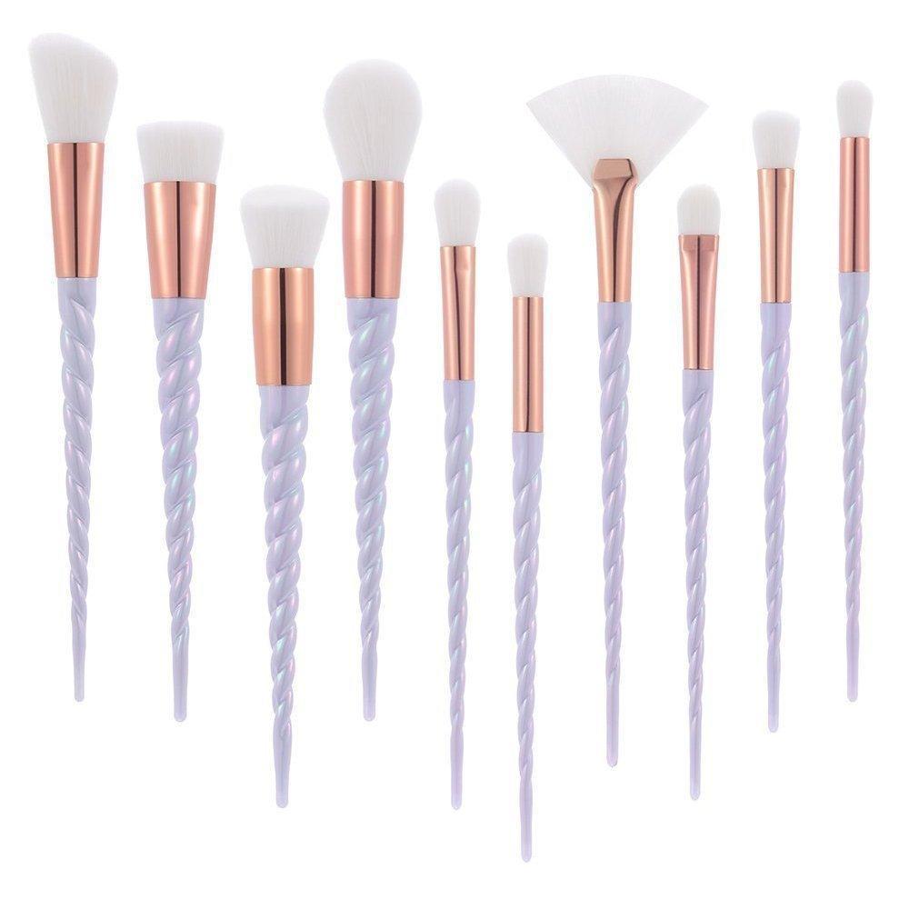 10pcs Brosse de Maquillage de Licorne