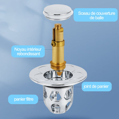 Bouchon universel de fuite de tête d'eau de lavabo