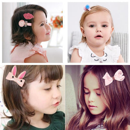 18 Pièces Pince à Cheveux Set pour Bébé Fille