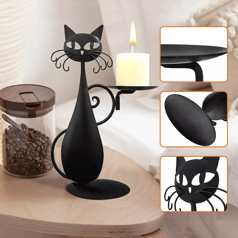 Bougeoir Chat Noir