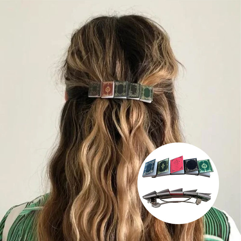 📗📕📔📙Barrette à cheveux en forme de livre miniature