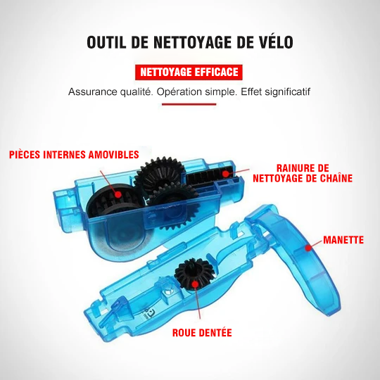 Outil de Nettoyage de Chaîne de Vélo