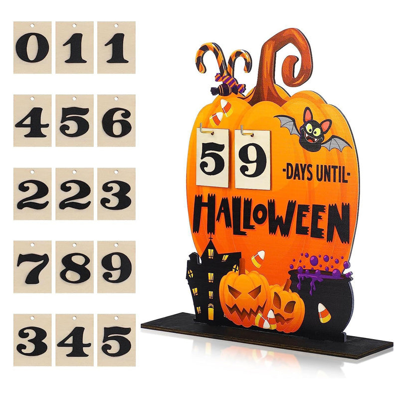 Calendrier de l'Avent Halloween en bois