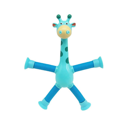 Jouet girafe télescopique avec ventouse