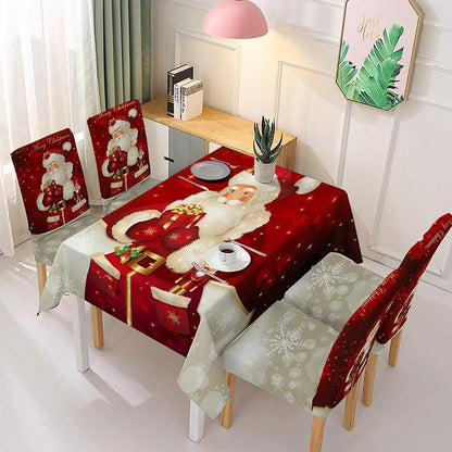 (🎅Vente anticipée de Noël - Économisez 50 %🎅) Housse de Chaise et Nappe Décoration de Noël