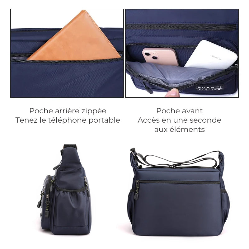 Sac à bandoulière pour homme avec plusieurs poches