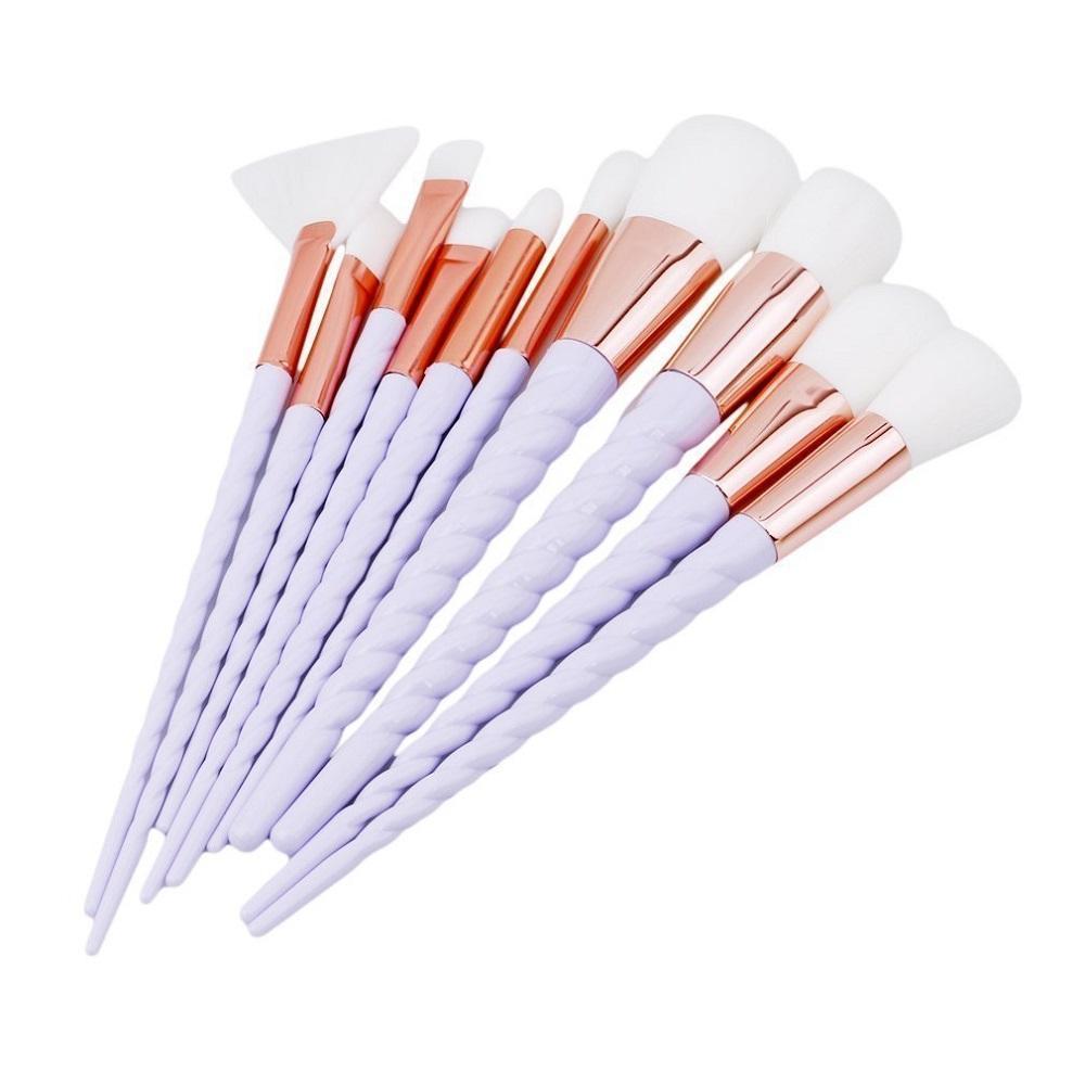 10pcs Brosse de Maquillage de Licorne