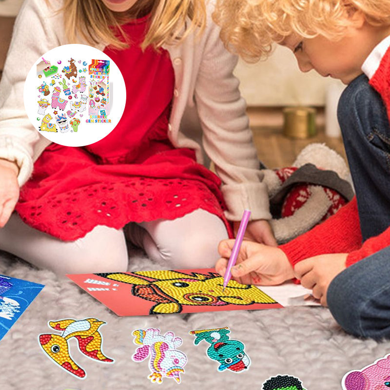 Peinture au diamant de dessin animé bricolage pour les enfants