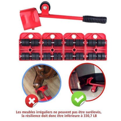 (🌲Early Christmas Sale- SAVE 48% OFF✨)Ensemble d'Outils de Levage et de Déplacement de Meubles Lourds